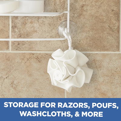 Mainstays Over-the-Shower Caddy Shelf, Rust-resistant, Anti-slip Collar