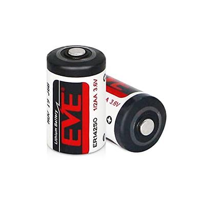 STEPMAX (2 Pack EVE ER14250 1/2AA 3.6V Lithium Battery 1200mAh for