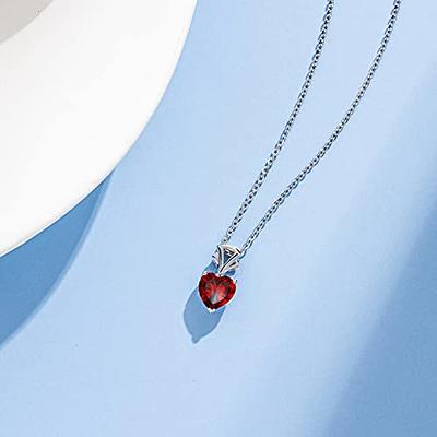 January (garnet) Birthstone Necklace Created With Swarovski Crystals for  sale online | eBay