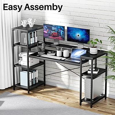 Home Office Desk-63 inch Large Computer Desk Table for Black