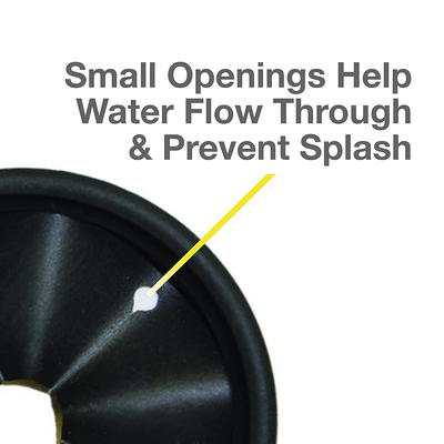 Kitchen Garbage Disposal Drain Stopper in Matte Black - Danco