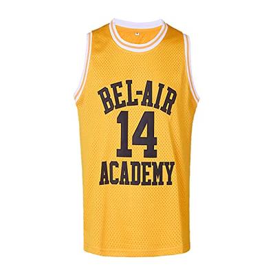 Caiyoo #14 The Fresh Prince of Bel Air Academy Youth Basketball Jersey for Boys Fit Age 5-18 Kids