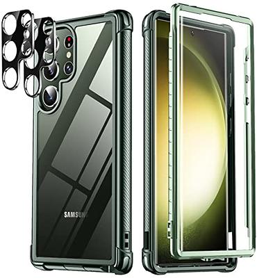 Galaxy S23 Ultra Shock Armor Kickstand Case with Built-In Screen Protector