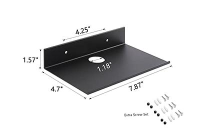 Danpoo Adhesive Floating Shelves for Wall Storage, Metal Wall Shelves,  Small Bathroom Shelves Wall Mount, 8 Mini Display Shelves for