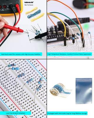 Kootage 760 Pcs 38 Values 1/4W Resistor Kit from 1 Ohm to 1M Ohm 1/4 Watt  1% Tolerance Metal Film Resistors Assortment