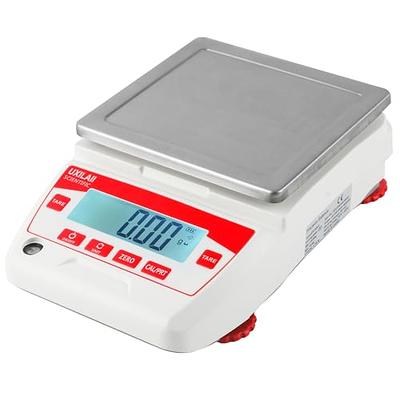 U.S. Solid 1 kg x 0.01 G Precision Balance Digital Lab Scale, Rectangular SS Pan