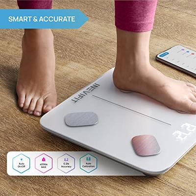 Active Era Digital Bathroom Bluetooth Scales Weight and Body Fat - Fit Track Scale Calculates BMI Body Fat Percentage Muscle Mass - Apple Health