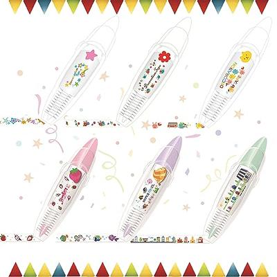 Ally-Pocket Tape Pen,Ally-Pocket-DIY Cute Animals Press Type Decorative  Pen,2023 New DIY Lace Decoration Tape Pen,Cute Scrapbooking Diary  Decorative