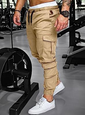  Pantalones Cargo para Hombres Men's Cargo Pants Elastic Waist  Gym Hiking Athletic Casual Workout Lightweight Joggers Long Pant for Men :  Clothing, Shoes & Jewelry