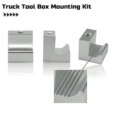 KGGMGUG Truck Tool Box Mounting Kit,J-Clamp Mounting Kit,Pickup Tool Box  Tie Downs,Aluminum Alloy J Hook,Truck Toolbox Accessories 4 Pcs(Silver) -  Yahoo Shopping