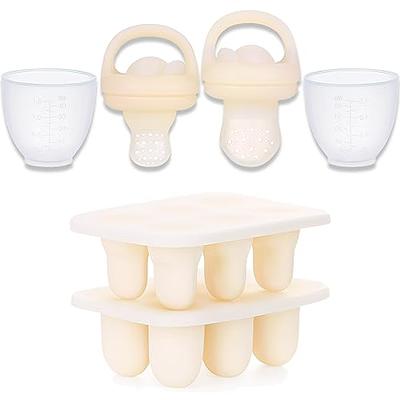 Baby Breastmilk Popsicle Molds with Baby Fruit Feeder Pacifier - btrfe Baby  Silicone Nibble Freezer Tray Food Storage Containers for Toddler Teething &  Infant Self Feeding, Blue - Yahoo Shopping