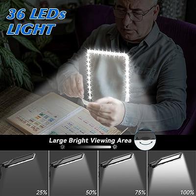 Magnifying Glass with Light and Stand, Silver 4X Page Magnifier for Reading,  Foldable 50 LED Large Magnifying Glass Ideal for Seniors, 2 Power Options,  3 Usage Modes - Yahoo Shopping