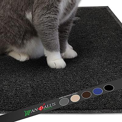 ANDALUS Premium Cat Litter Mat Pack of 1-100% Waterproof with Non