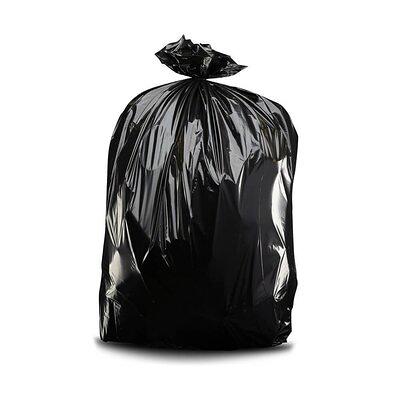 PM-6779-13-B-1 PlasticMill 100 Gallon Garbage Bags: Black, 1.3 Mil