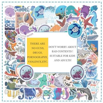 100PCS Waterproof Stickers Kawaii Stickers Inspirational Stickers for  Adult/Kids Vinyl Stickers Suitable for Laptop/Water  Bottles/Skateboards/Phone Cases/Guitar Gifts for Children