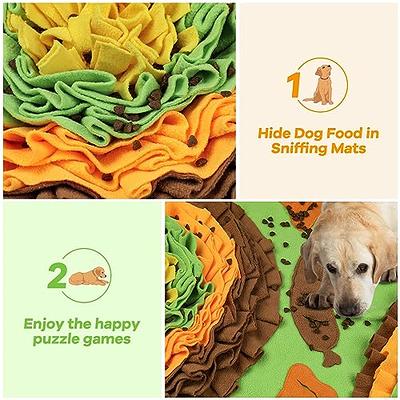 ZMUBB Pet Snuffle Mat for Dogs Sniff Mat Nosework Feeding Mat Slow Feeder  Interactive Dog Puzzle Toys for Training and Stress Relief Encourages