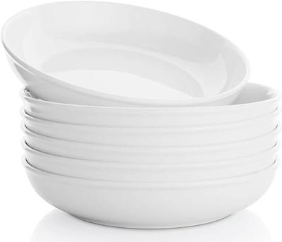 Samsle 30 Oz Pasta Bowls, White large Ceramic Salad, Soup, Dinner Bowls  Plates, Bowl Set of 6, Oven, Microwave, Dishwasher Safe - Yahoo Shopping