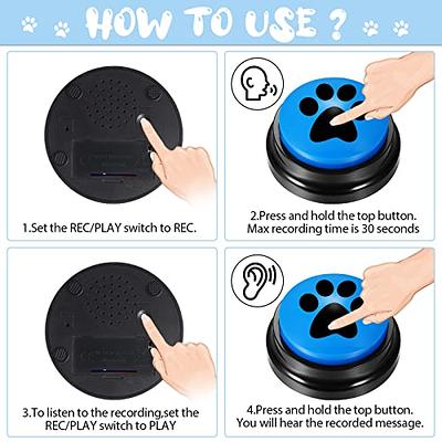 Yes Button and No Button with Sound - Answer Buzzers Set of 2 - Yes No  Button - Talking Buttons - Dog Buttons for Communication - Sound Button -  Dog Talking But…