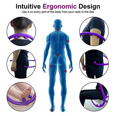 Trigger Point Self Massage Stick Hook Neck Shoulder Back Massager