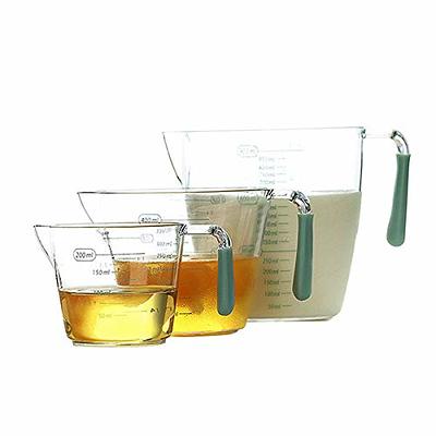 Measuring Cups Set, Liquid Measuring Cups For 3 For Kitchen - BPA Free  Plastic Set with Spout Multiple Measurement Scales (Clear)