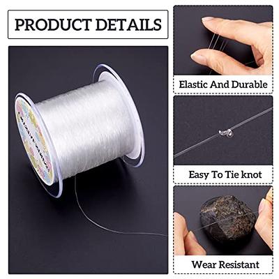 3 Rolls Clear Elastic String for Bracelet Making, Durable & Strong