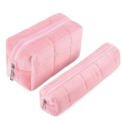 Small Grid Cosmetic Bag Cute Makeup Bag Y2k Accessories Aesthetic