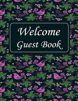 Guest Book: Cabin Guest Book for Vacation Home Rustic Hardcover