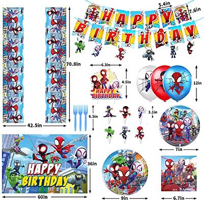 Spiderman Birthday Party Supplies Banners Cake Plate Tops Party Decorations