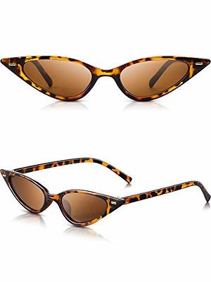 FEISEDY Vintage Square Cat Eye Sunglasses Women Trendy Cateye Sunglasses  B2473