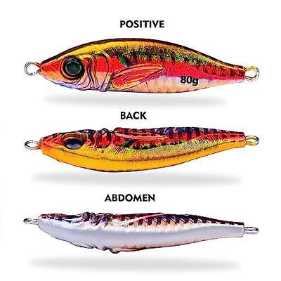 Yuimikaka Fishing Jigs Saltwater with Assist Hook，Speed Slow Jigging  Pitching Lures,Glow Vertical Jigs，Artificial Lures Jigging Hard Lure Fishing  jigs for Tuna,Grouper, Bass, Salmon，Kingfish - Yahoo Shopping