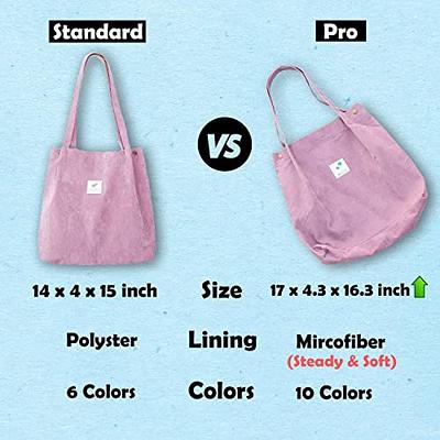 Suyfhdc Corduroy Tote Bag for Women Cute Tote Bags Travel Bag with