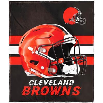 NFL Cleveland Browns Helmet Stripes Flannel Fleece Blanket