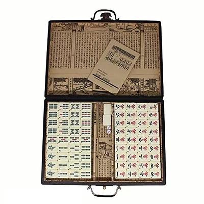 Mahjong Set 144 Mini Portable Mahjong With 1 Mahjong Playing Rules