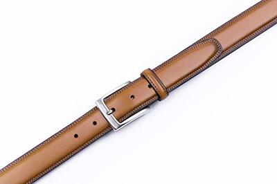 MILORDE Men's Genuine Leather Dress Belt(Size 30 (Waist 28), Basic Tan) -  Yahoo Shopping