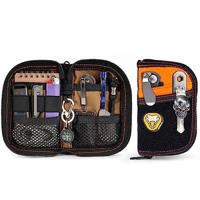 VE9 Pocket Organizer with DIY Patch Area, EDC Tool Storage Pouch