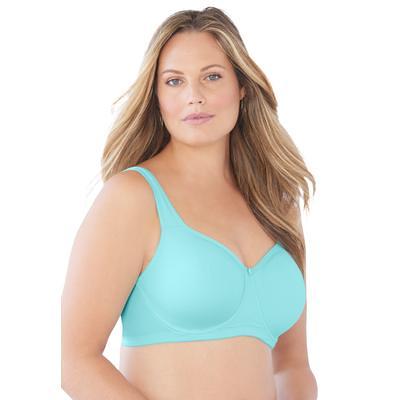 Plus Size - Lightly Padded Bralette - Microfiber & Lace Heather