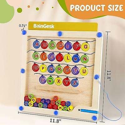 AiTuiTui Magnetic Drawing Board Toddler Toys for 3 4 5 Years Old, Travel  Size Erasable Doodle Sketching Writing Pad for Kids in Car, Early Education
