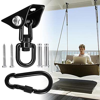 Stainless Steel Ceiling Hook 360° Swivel Hammock Hook Set Heavy Duty Swivel  Hooks Hanging Chair Yoga 