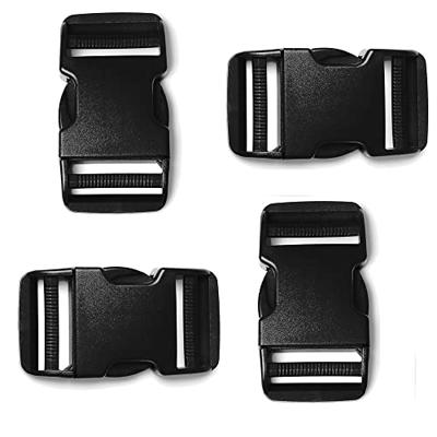 2 Side Release Buckle Pack Plastic Black Buckles for Nylon Web Belts,  Replacement Buckles for Camping Gear, Packs, or Any Other Purpose. Comes in