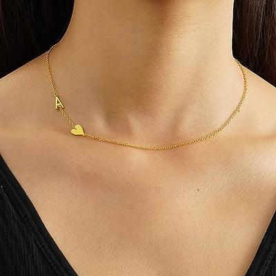 JSJOY Initial Necklaces for Women Gold Letter P Necklace Girls Initial  Choker Necklace Sideway Heart Letter Pendant Cute Necklaces for Teen Girls  Monogram Necklaces Jewelry Gifts for Her - Yahoo Shopping