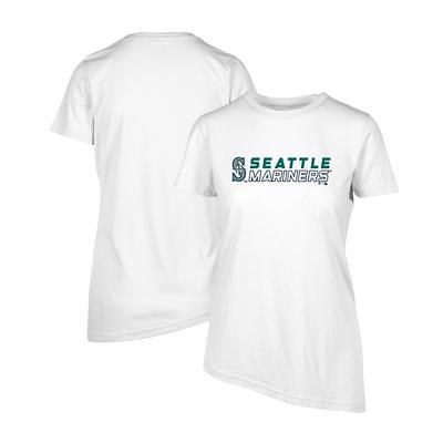 Seattle Mariners Tiny Turnip Toddler Slugger 3/4-Sleeve Raglan T-Shirt -  White/Navy