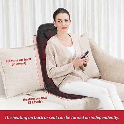 Electric Full Body Massage Cushion Seat Chair Air Compress Heat Shiatsu  Tapping Deep Kneading Vibration Back Massager Relaxation