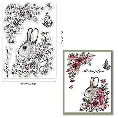 CRASPIRE Easter Clear Stamps for Card Making, Bunny Rabbit Butterfly Spring  Rose Flower Clear Stamps Rubber Scrapbooking Stamps for Card Making DIY  Thanksgiving Card Photo Album Decor Craft - Yahoo Shopping