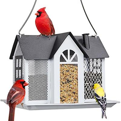 Decflow Bird Feeders for Outdoors Hanging, Wild Bird Feeders for
