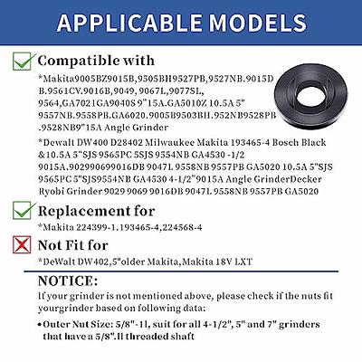 7PCS Angle Grinder Nut Angle Grinder Wrench Kit 5/8-11 Flange Metal Lock  Nut for Compatible with Dewalt Milwaukee Makita193465-4 Metabo Bosch Ryobi Black  Decker 4.5 5 Grinder Parts - Yahoo Shopping