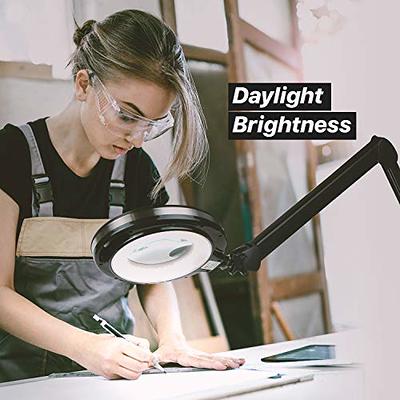 Brightech LightView PRO Magnifying Desk Lamp, 2.25x Light Magnifier,  Adjustable Magnifying Glass with Light for Crafts, Reading, Close Work -  White - Yahoo Shopping