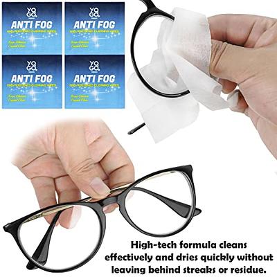 Anti Fog Wipes for Glasses Pre Moistened Cleaner Lens Wipes for