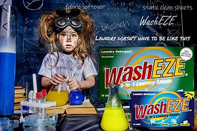 WashEZE 3-in-1 Laundry Detergent Sheets 20 Loads Scented Liquidless Soap  Sheet-Detergent, fabric softener and more -TSA Travel Approved, Dorm Life,  Camping, Small Dwellings and RV Laundry Detergent - Yahoo Shopping