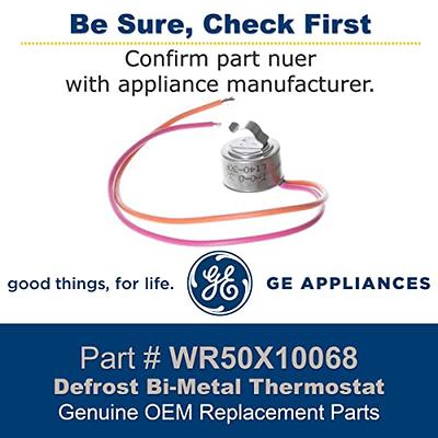 WR50X10068 Refrigerator Defrost Thermostat Replacement for GE