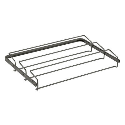 Graphite 2-Tier Metal Shoe Rack